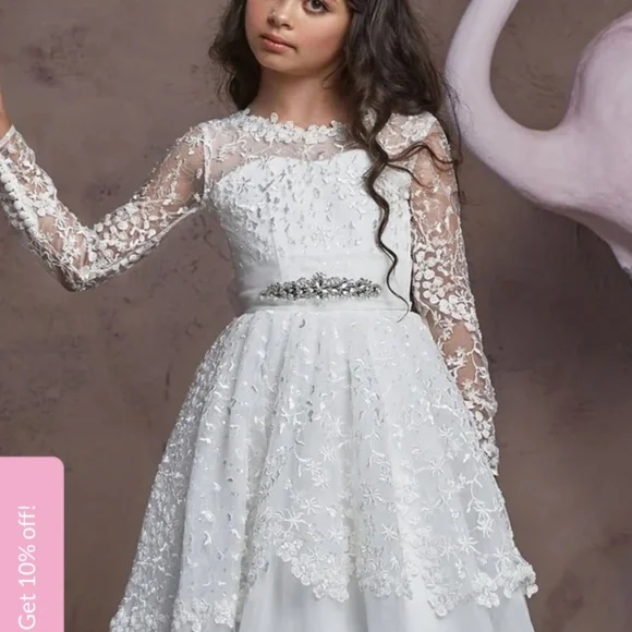 NWT Designer Couture Communion Dress Kids